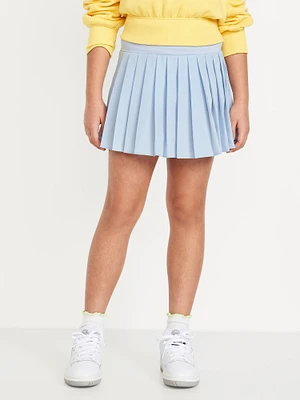 High-Waisted Pleated Performance Skort for Girls