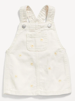 Embroidered Twill Skirtall Dress for Baby