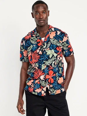 Short-Sleeve Printed Camp Shirt