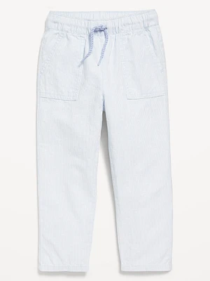 Loose Utility Linen-Blend Pants for Toddler Boys