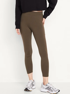 High-Waisted Fashion Layering 7/8 Legging