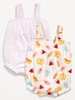 Sleeveless One-Piece Romper 2-Pack for Baby