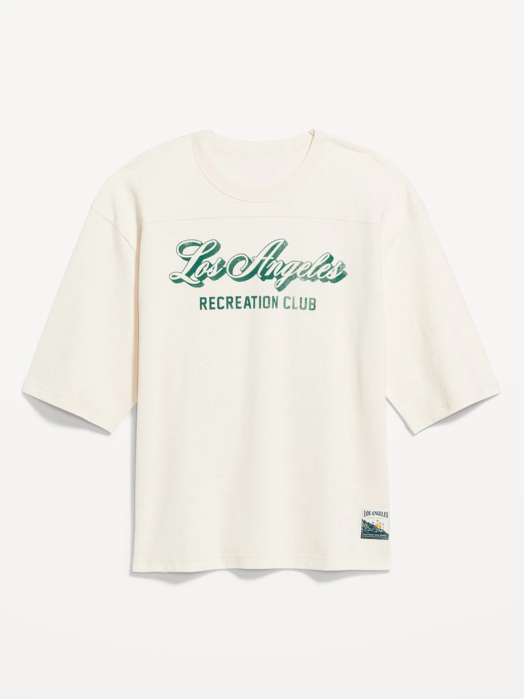Football-Style Graphic T-Shirt