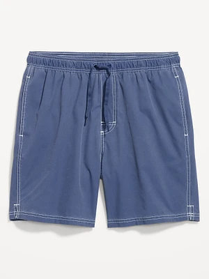 Solid Swim Trunks - 7-inch inseam