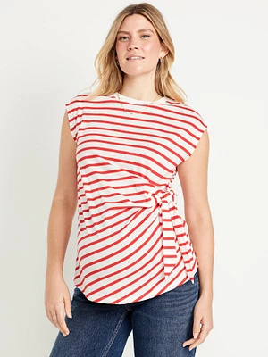Maternity EveryWear Side-Tie Top