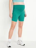 Maternity Full-Panel CloudComfy Biker Shorts - 6-inch inseam