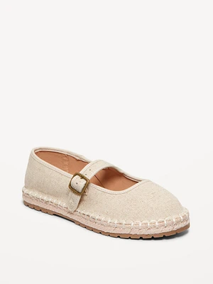 Mary-Jane Espadrille Flats for Girls