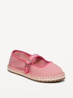 Mary-Jane Espadrille Flats for Girls