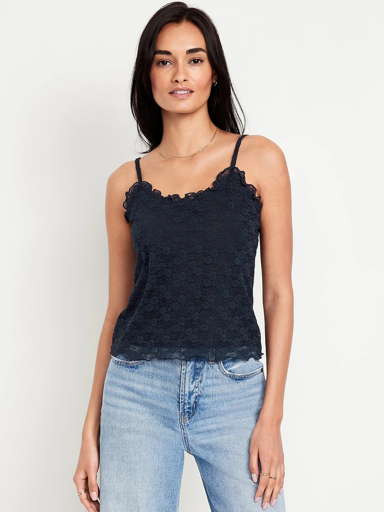 Ruffle Lace Camisole