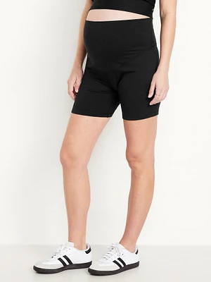 Maternity Full-Panel CloudComfy Biker Shorts - 6-inch inseam