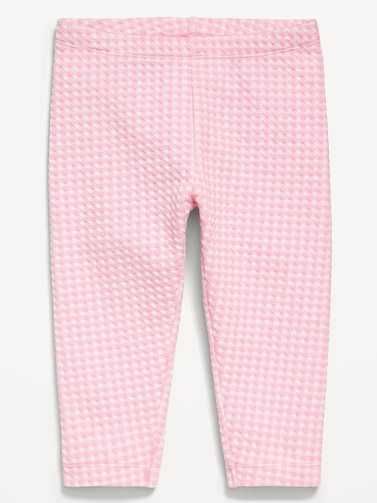 Printed Textured-Knit Capri Leggings for Toddler Girls