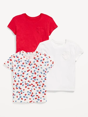 Softest Short-Sleeve T-Shirt 3-Pack for Girls