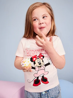 Disney Birthday Minnie Mouse Graphic T-Shirt for Toddler Girls