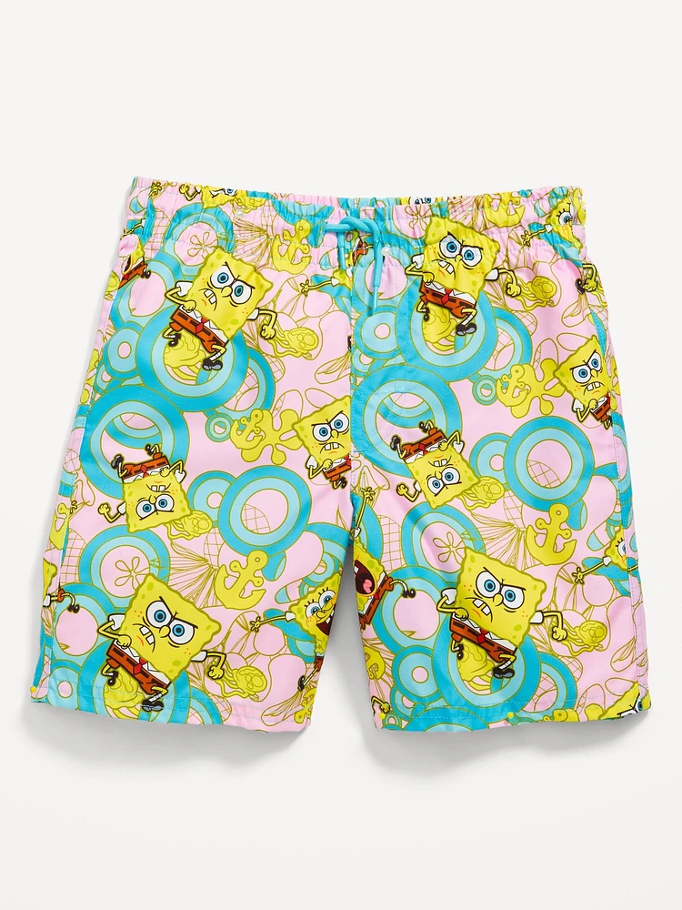 SpongeBob SquarePants Graphic Swim Trunks for Boys