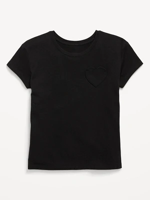 Softest Heart-Pocket T-Shirt for Girls