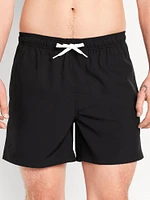 Solid Swim Trunks - 5-inch inseam