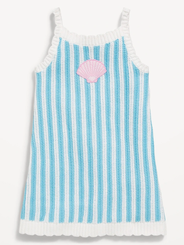 Sleeveless Sweater-Knit Dress for Toddler Girls