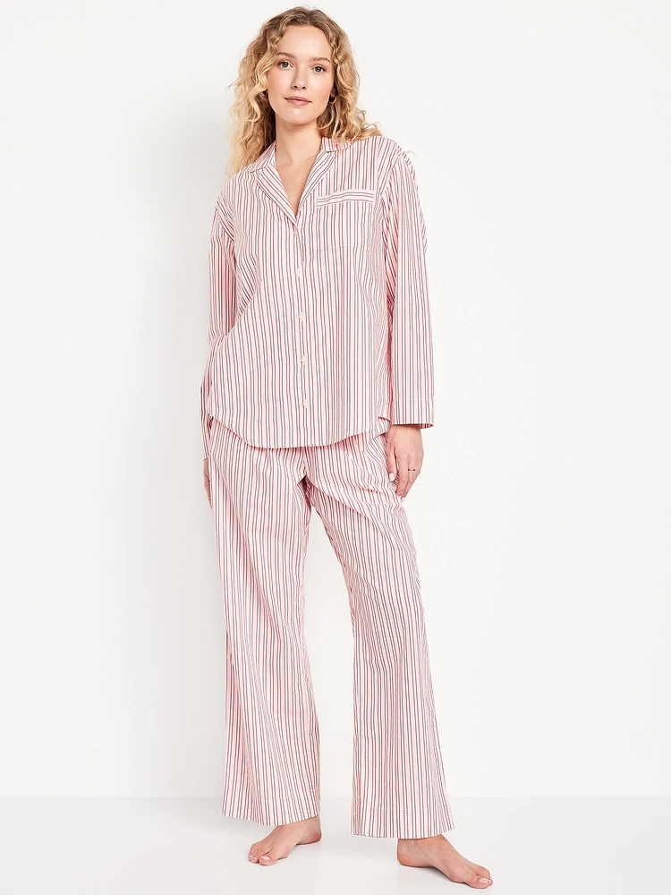 Poplin Pajama Pant Set