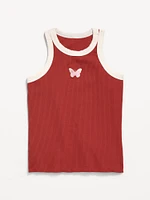 Fitted Ribbed Tank Top for Girls