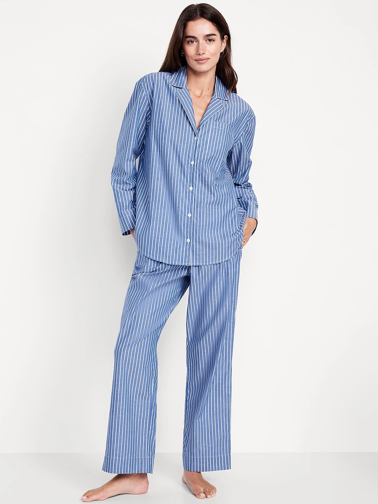 Poplin Pajama Pant Set