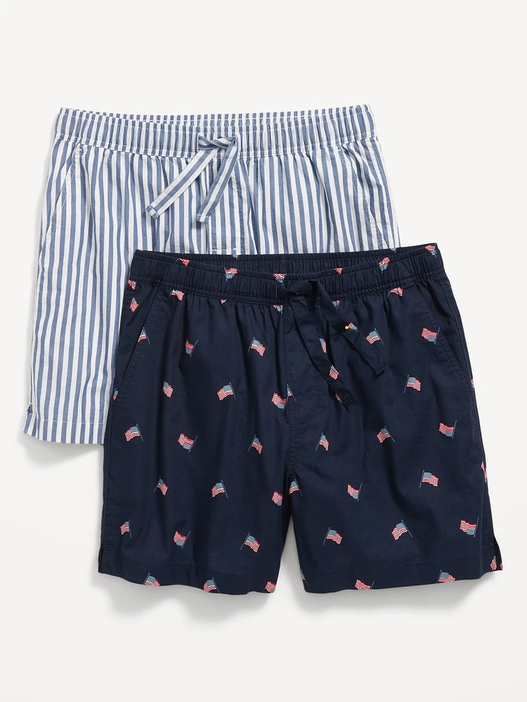 Poplin Pajama hort 2-Pack