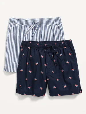 Poplin Pajama hort 2-Pack