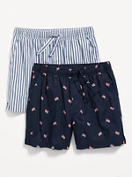Poplin Pajama hort 2-Pack