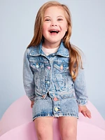 Cropped Trucker Jean Jacket for Toddler Girls