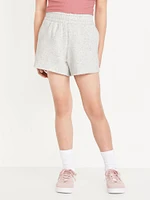 High-Waisted Cut-Off Fleece Shorts for Girls