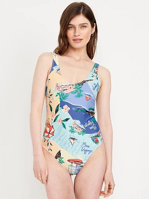 Matte One-Piece Swimsuit