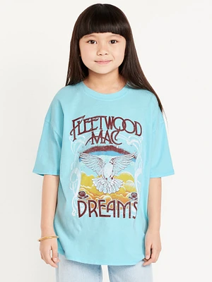 Fleetwood Mac Oversized Graphic T-Shirt for Girls