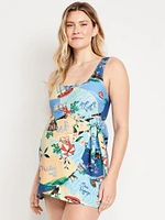 Maternity Classic Wrap Swim Dress