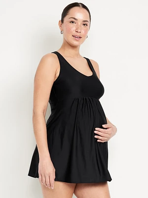 Maternity Halter Swim Dress