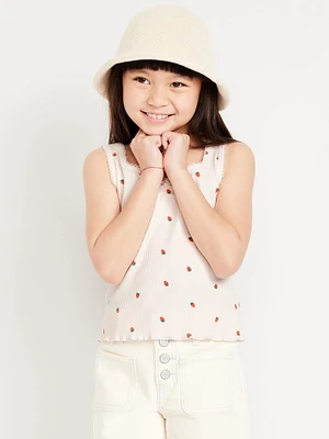 Printed Fitted Tank Top for Girls