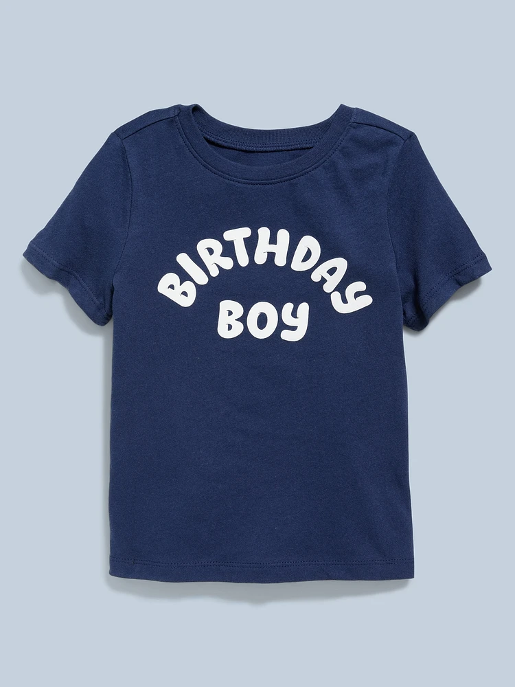 Birthday Graphic T-Shirt for Toddler Boys