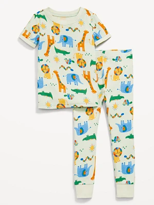 Printed Snug-Fit Pajama Set for Toddler & Baby
