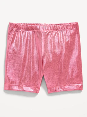 Shiny Biker Shorts for Toddler Girls