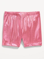 Shiny Biker Shorts for Toddler Girls