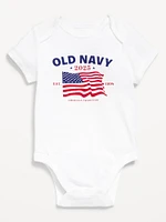 Short-Sleeve Logo-Graphic Bodysuit for Baby