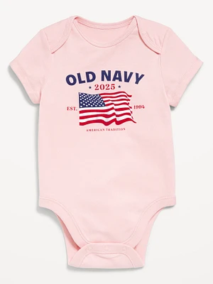 Short-Sleeve Logo-Graphic Bodysuit for Baby