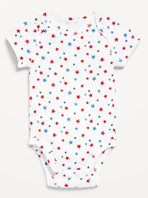 Printed Short-Sleeve Unisex Bodysuit for Baby