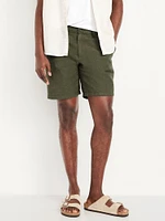 Slim Rotation Linen-Blend Chino Shorts - 8-inch inseam
