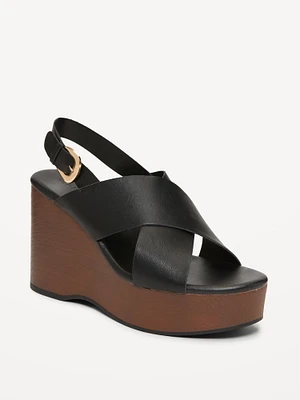 Crisscross Wedge Sandals for Women