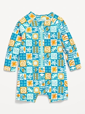 Printed Swim Rashguard Bodysuit for Baby