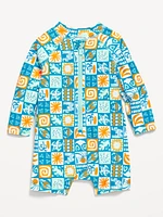 Printed Swim Rashguard Bodysuit for Baby