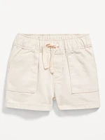 Pull-On Twill Utility Shorts for Baby