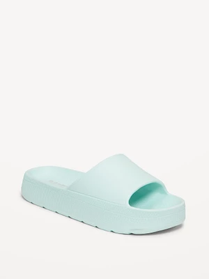 Platform Slide Sandals for Girls (Partially Plant-Based