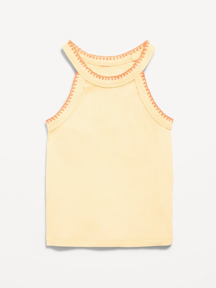 Fitted Halter Tank Top for Toddler Girls