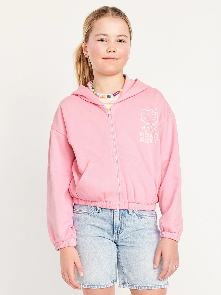 Hello Kitty Zip-Front Graphic Hoodie for Girls