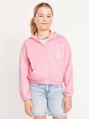 Hello Kitty Zip-Front Graphic Hoodie for Girls
